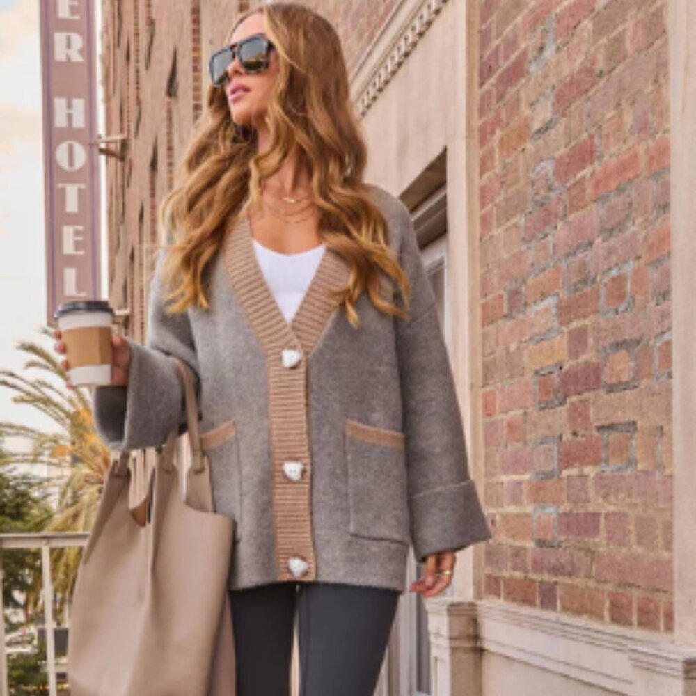 Colorblock Cardigan